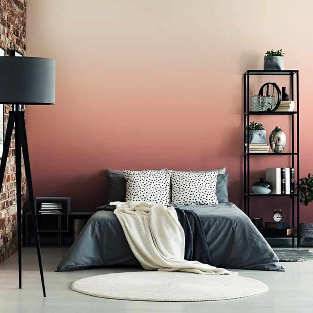 stunning spring bedroom ideas ombre paint effect