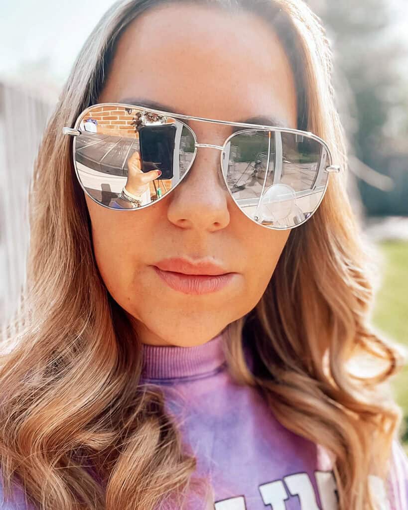 oversized aviator vintage sunglasses