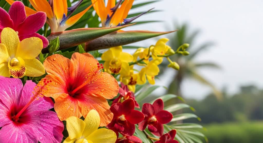 tropical flowers