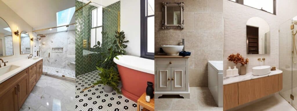 bathroom tile ideas image collage