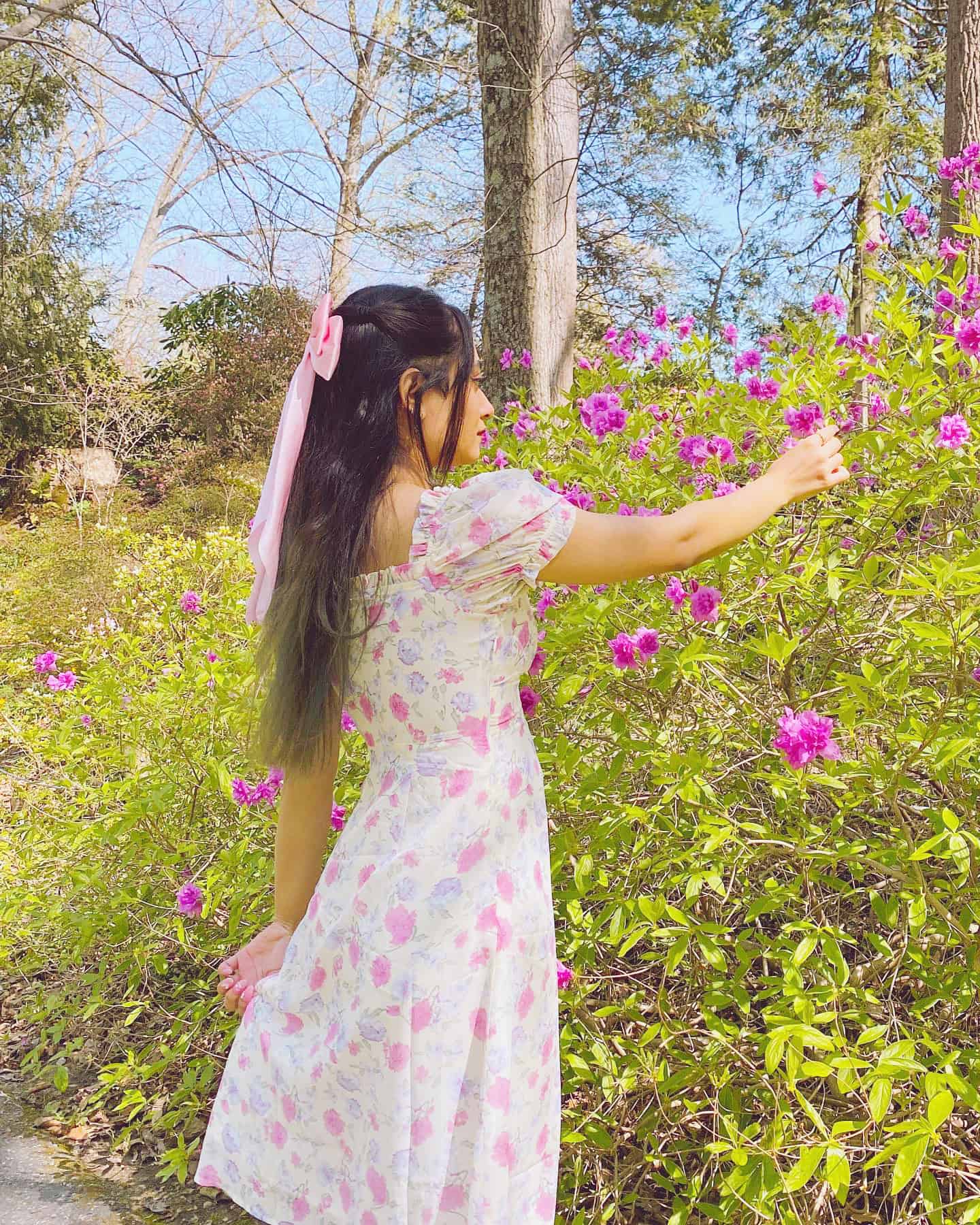 puff sleeve cottagecore midi dress with soft feminine silhouette cottagecore summer dresses