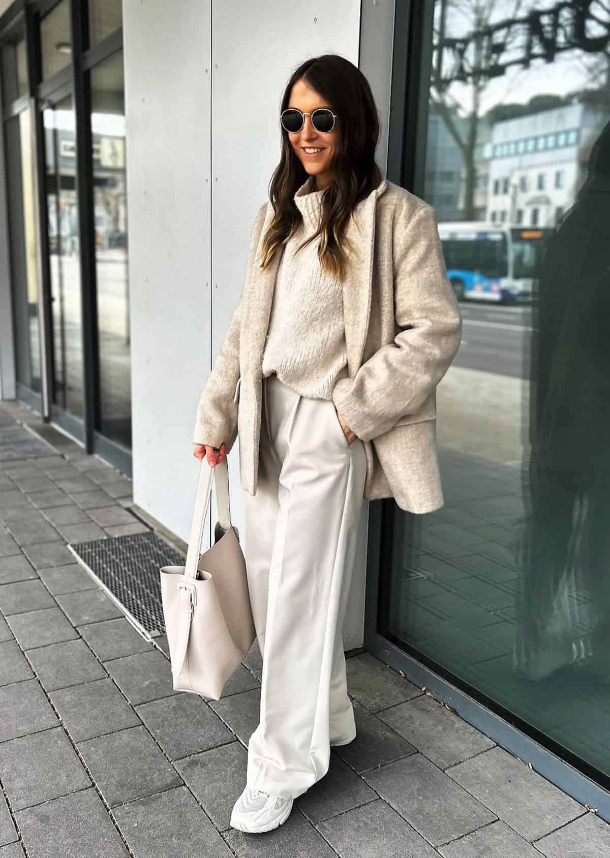 monochrome outfit in one color head to toe