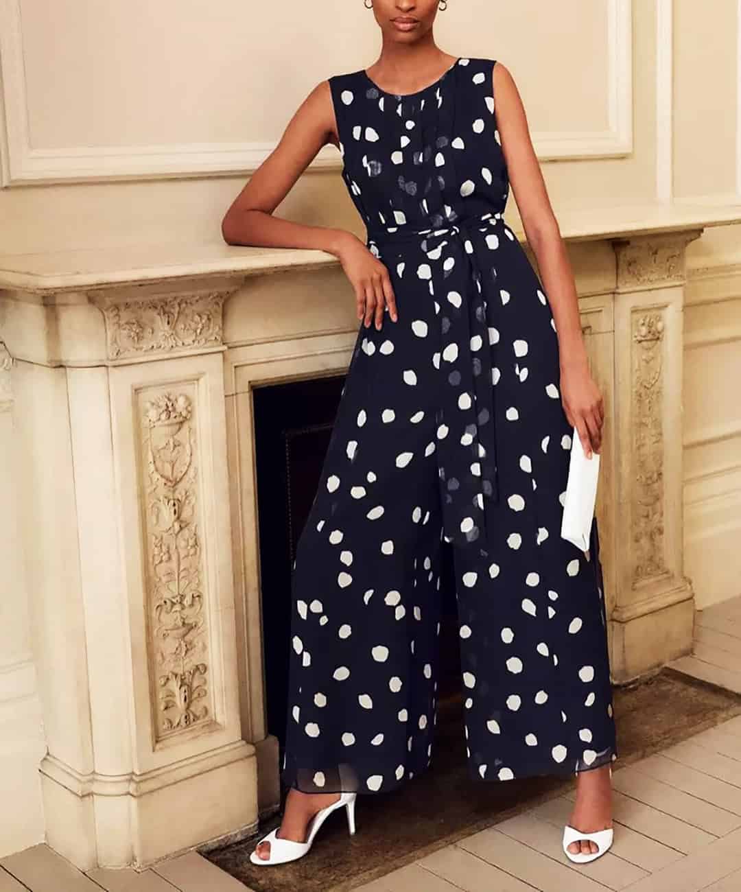 outdoor grad outfit lightweight patterned jumpsuit