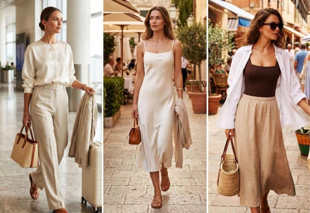luxury summer outfits collage