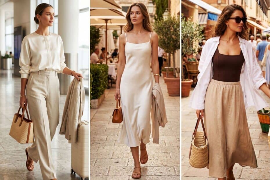 luxury summer outfits collage