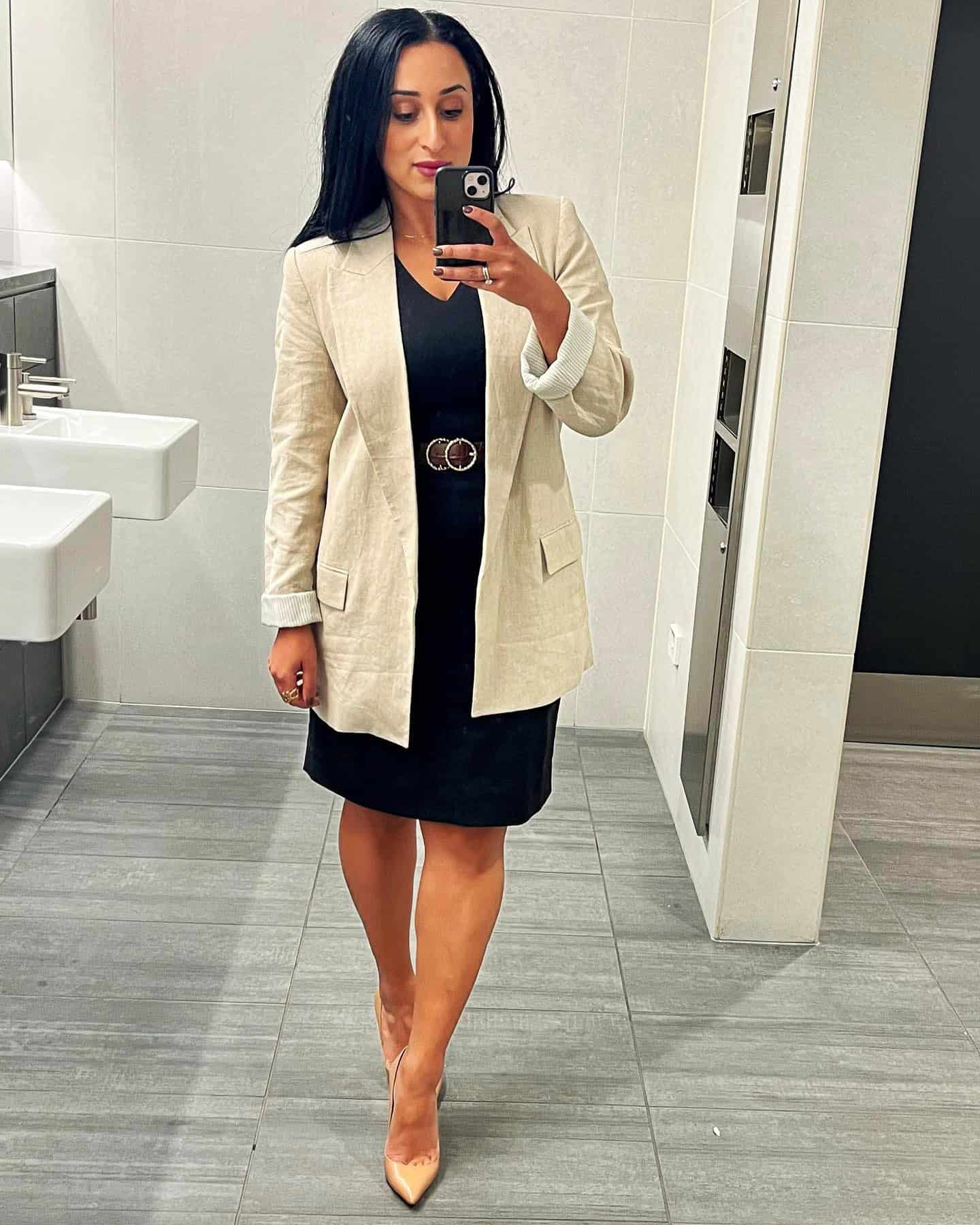 blazer plus summer dress for office