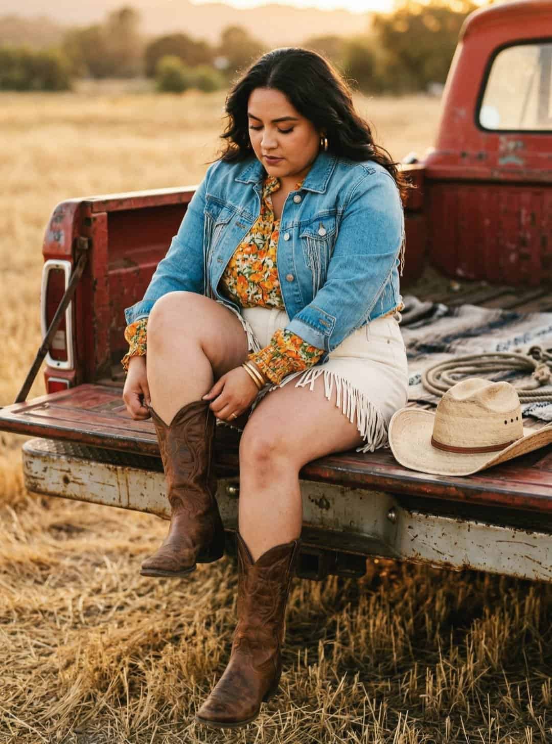 cute plus size cowgirl outfits