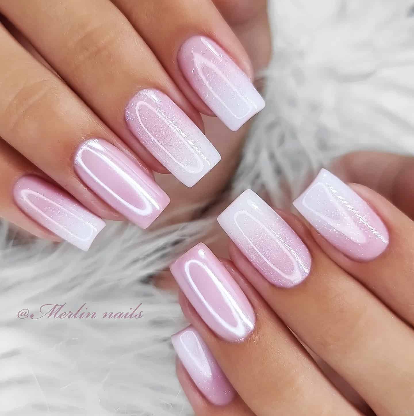 pink chrome nails for summer weddings
