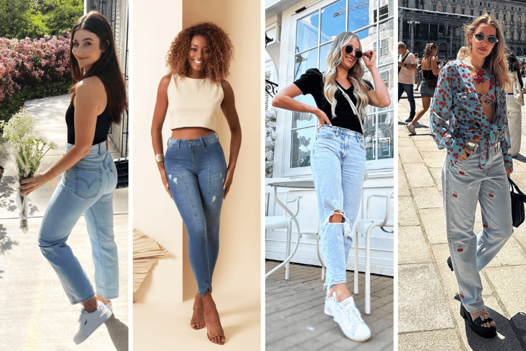 casual outfits jeans for summer image collage