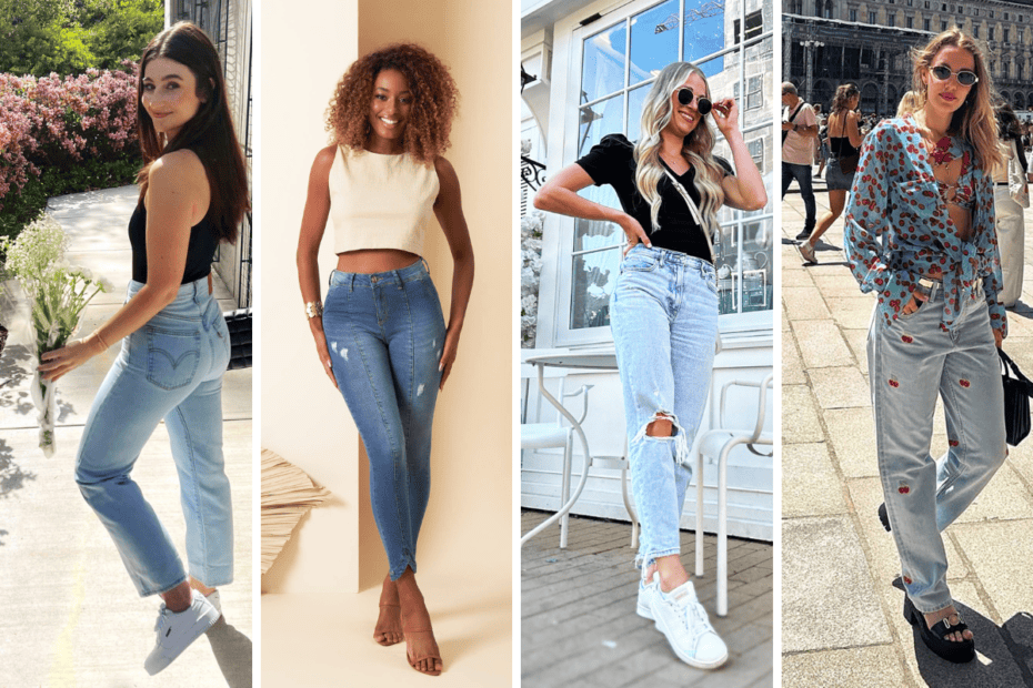 casual outfits jeans for summer image collage