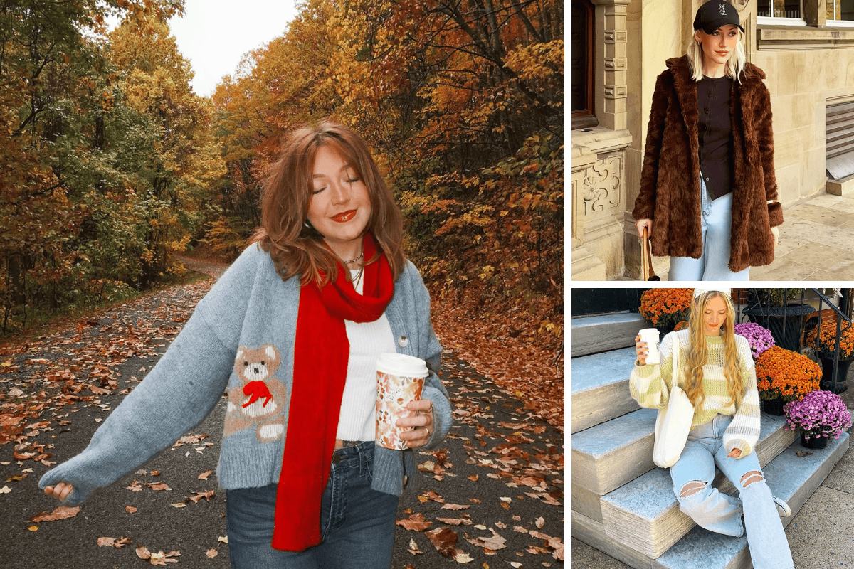 Cozy Fall Outfits With Jeans and Sweaters
