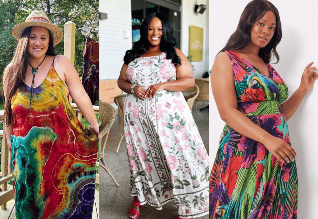 sundresses for plus size women image collage