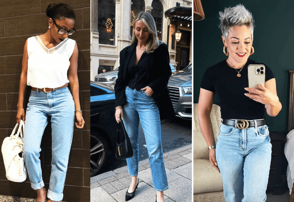 jeans outfits for busy moms