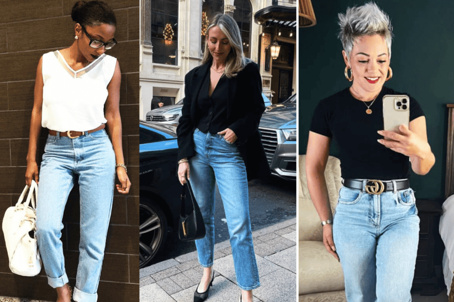 jeans outfits for busy moms